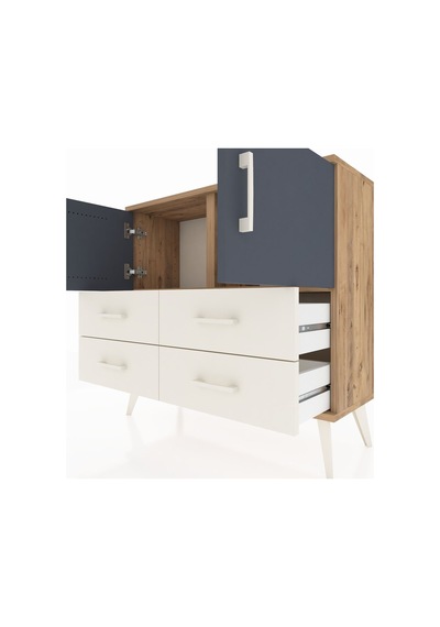Arges Şifonyer 2 Raflı 4 Çekmeceli 2 Kapaklı 88x30x80 Çam-antrasit/aytaşı Antrasit/aytaşı Arges Şifonyer 2 Raflı 4 Çekmeceli 2 Kapaklı 88x30x80 Çam-antrasit/aytaşı Antrasit/aytaşı
