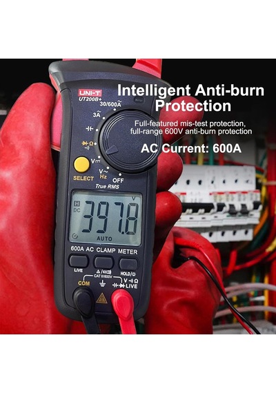 Akım Ölçüm Pensesi, Unı-t Ut200b+ Akım Pensesi Ac Akım True Rms Akım Ölçüm Cihazı Otomatik Ranging Ac/dc Geri