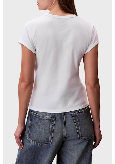 Calvin Klein Bayan T Shirt Lv047f815g Yaf Beyaz