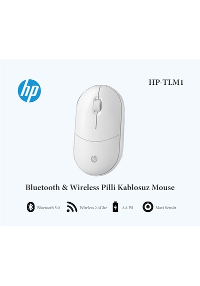 Hp TLM1 Wireless Bluetooth Kablosuz Sessiz Lazer Mouse