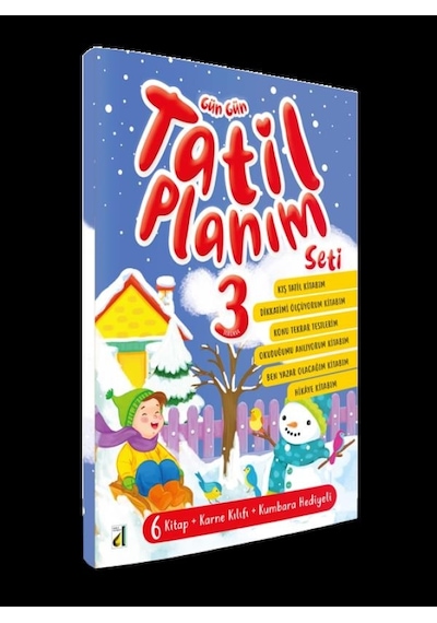 3.Sınıf Gün Gün Tatil Planım Seti 6 Kitap Yarıyıl Kış Tatil - D