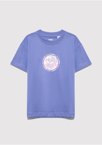 Mavi - Lola Bunny Baskılı Mor Tişört 7610416-70662 Mor