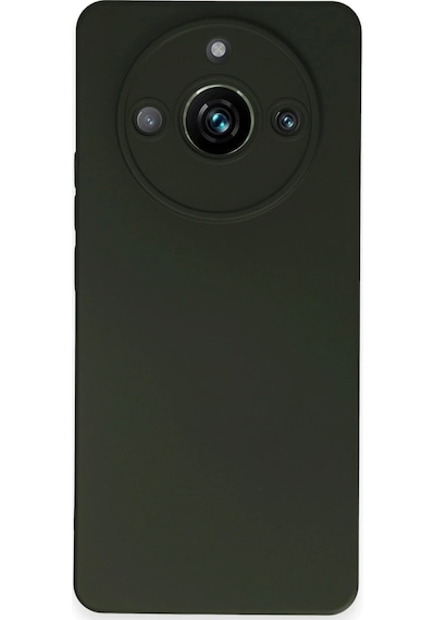 Cosmotex Newface Realme 11 Pro Kılıf Nano İçi Kadife Silikon - Koyu Yeşil
