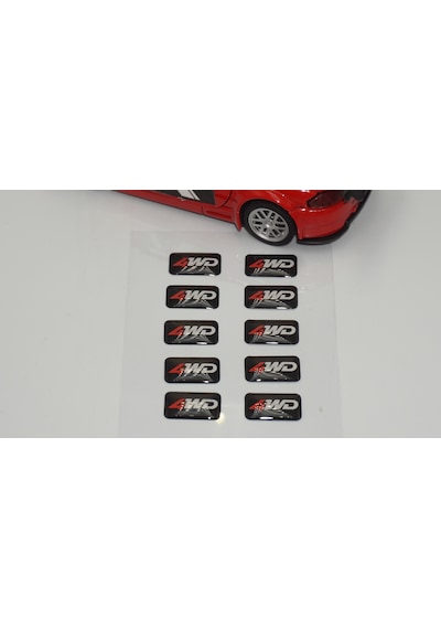 Arazi Off Road Suv 4WD Logo 3D Cam Açma Torpido Konsol Ayna Çıkar