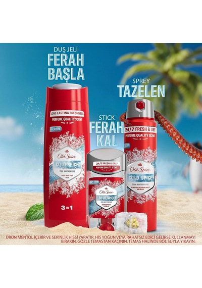 Cold Spice 3 Ü 1 Arada Duş Jeli 400 Mililitre Diğer