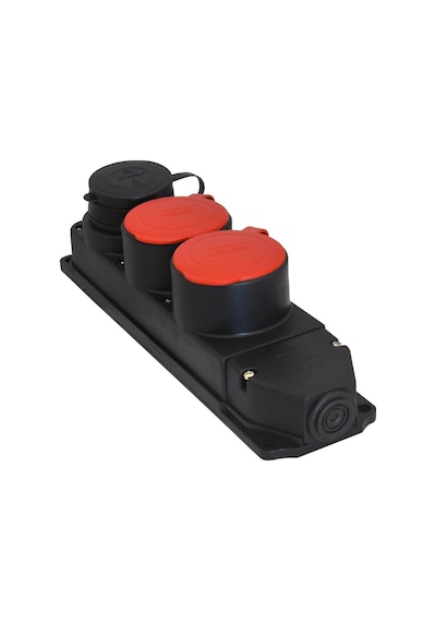 Tplast Kauçuk Üçlü Grup Priz 1x 1x16A -2x 3x25A