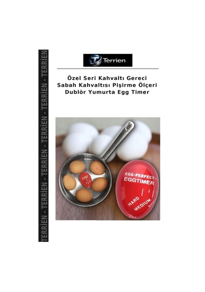 Özel Seri Kahvaltı Gereci Sabah Kahvaltısı Pişirme Ölçeri Dublör Yumurta Egg Timer