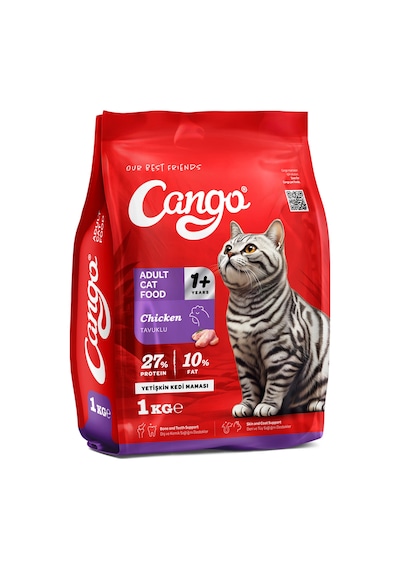Cango Yetişkin Kedi Maması Tavuk Etli 1 Kg 5'li