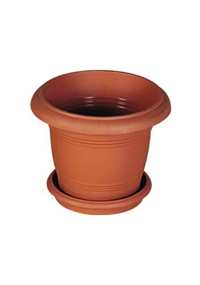 Omnipazar Sy-5905 Kahverengi Yuvarlak Antik Saksı Takımı 6 Lt No2