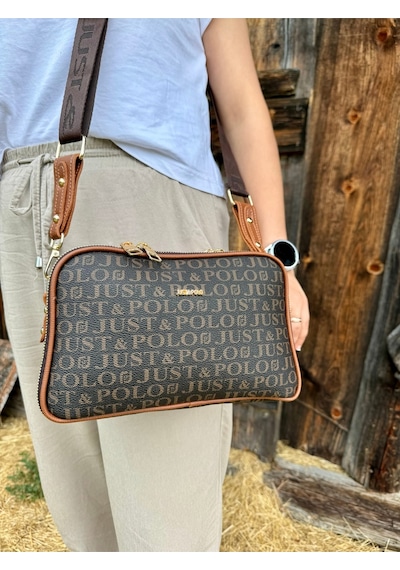 Just Polo Günlük Kombinlere Uygun Kadın Omuz Çantası 6011mh Kahve Camel