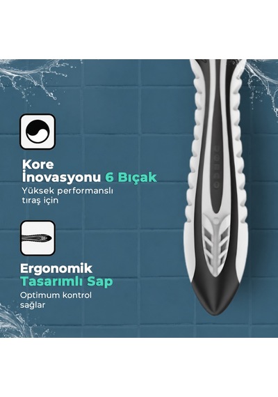 Dorco Pace 6 Bıçaklı Kullan At Tıraş Bıçağı 3lü