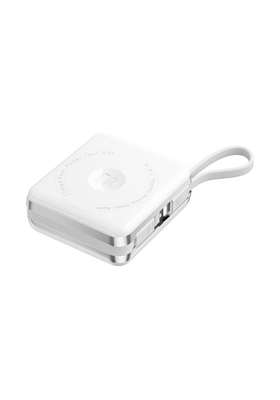Wiwu Xf17 Mag Plus Serisi M-safe Şarj Özellikli 3in1 15w Taşınabilir Powerbank 10.000mah Beyaz