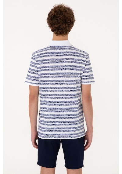 U.S. Polo Assn. Erkek Regular Fit Polo Yaka Açık Lacivert Tişört 50299671-VR059