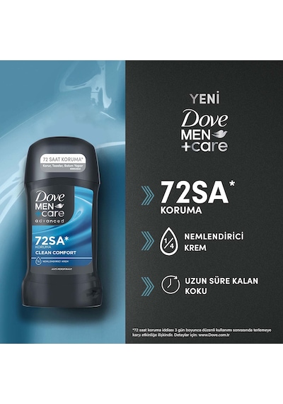 Dove Men +care Erkek Stick Deodorant Clean Comfort 50 Ml X2