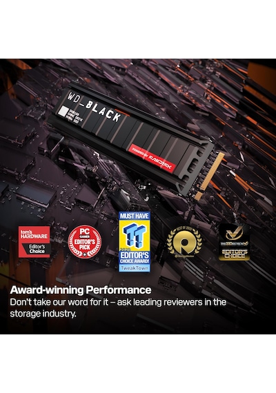 Wd Black Sn8100 Heatsink 1tb Gaming Gen5 14900mb/s M.2 Ssd Bellek 1tb