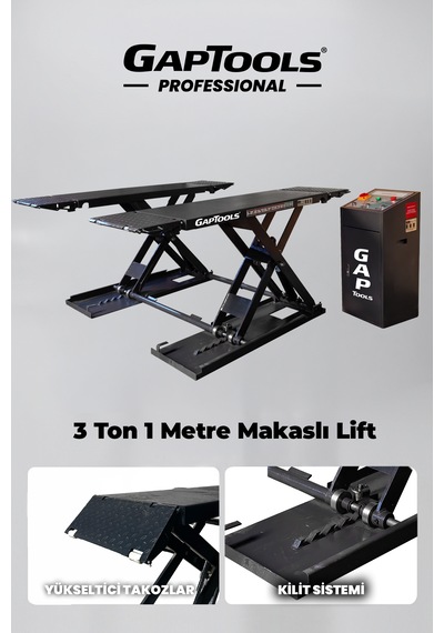 Gaptools 3 Ton 1 Metre Makaslı Lift