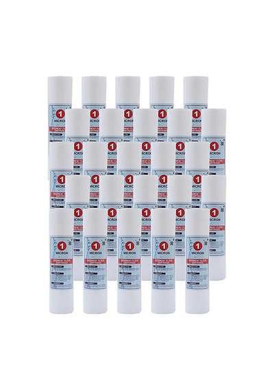 Su Arıtma Cihazı 10 İnc 1 Mikron Sediment Spun Filtre 25 Adet Diğer