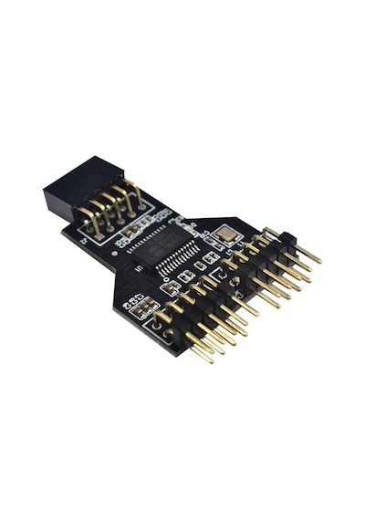 5089 9 Pin Anakart Usb Rgb Uzatma kablosu Çoklayıcı Çevirici