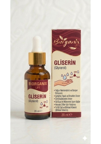 Life %100 Saf Bitkisel Gliserin 20 Ml Nemlendirici Cilt, Saç Ve Kozmetik Yapımında Uygun