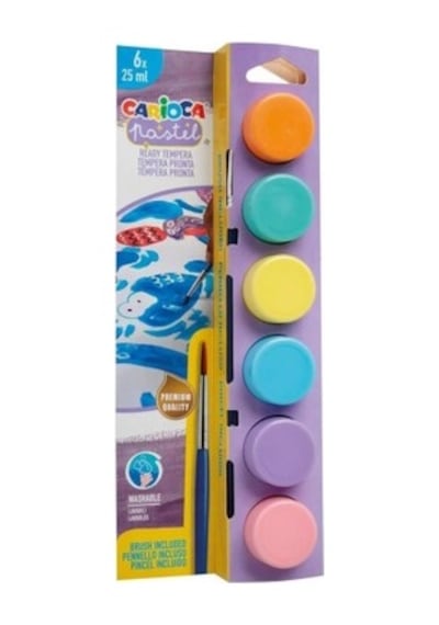 Yıkanabilir 6x25 Ml Pastel Fırçalı Suluboya Seti 0