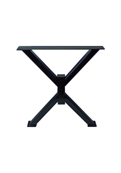 2 Adt Metal X Çapraz Ayak Ahşap Kütük Masif Orta Sehpa Ayağı 45Cm