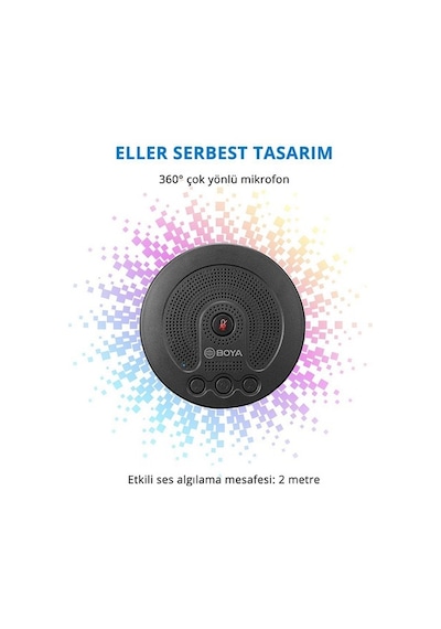 Boya By Bmm400 Hoparlörlü Usb Konferans Mikrofonu