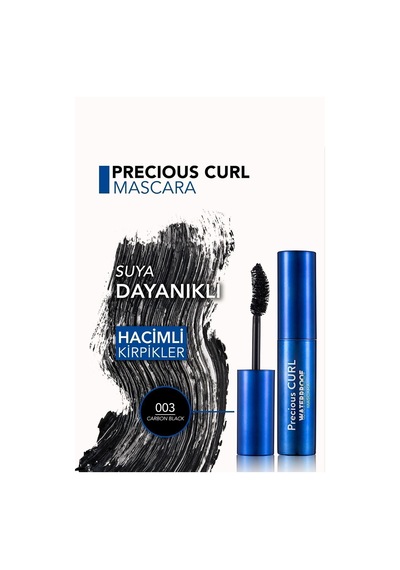 Flormar Hacim Ve Kıvrım Veren Waterproof Maskara (YOĞUN SİYAH) - Precious Curl Mascara - 003 - 8690604542376 Flormar Hacim Ve Kıvrım Veren Waterproof Maskara (YOĞUN SİYAH) - Precious Curl Mascara - 003 - 8690604542376