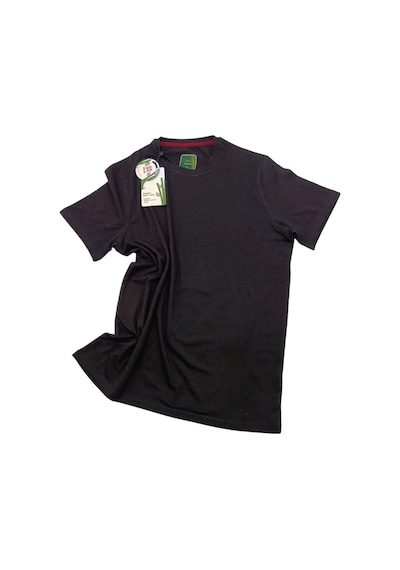 Kaliteli Erkek Bamboo T-shirt Siyah