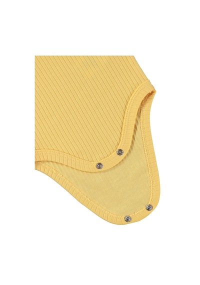 Minidamla Baby Minidamla Uzun Kol Basic 3'lü Set 1-18 Ay Çıtçıtlı Badi - Sarı