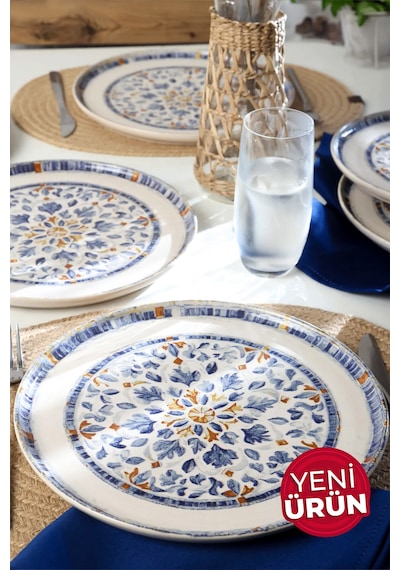 Keramika Sapphire Nordic Servis Tabağı 28 Cm 6 Adet 22743