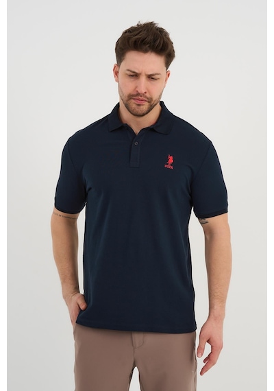 Alexander Gardi Alexandergardı Polo Yaka Düğme Detaylı T-shirt Lacivert