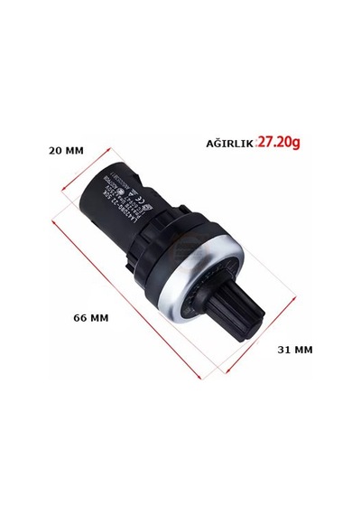 10k 22mm Potansiyometre Tek Turlu