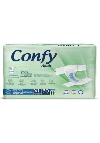 Confy Adult Yetişkin Bez Straight Extralarge Jumbo 30'lu