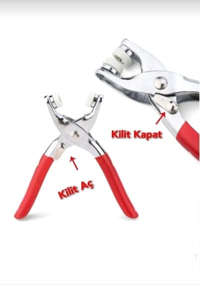 9.5 Mm Metal 50 Çıt Çıt, El Pensesi, Set- Gömlek Ve Bebe Çıtçıt M
