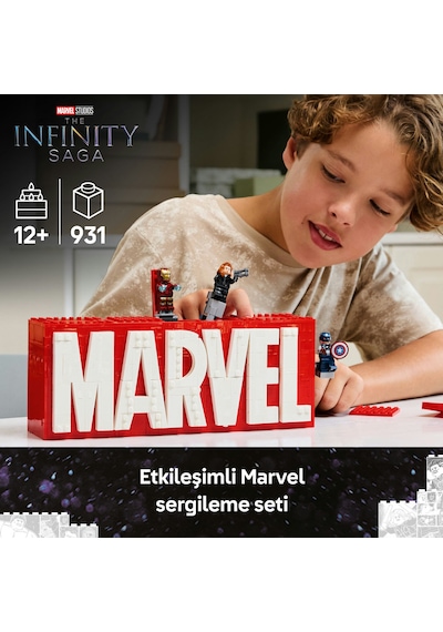 LEGO® Marvel: MARVEL Logosu ve Minifigürleri 76313 - Süper Kahraman Sevenler için Koleksiyonluk, Yaratıcı Oyuncak Yapım Seti (931 Parça) LEGO® Marvel: MARVEL Logosu ve Minifigürleri 76313 - Süper Kahraman Sevenler için Koleksiyonluk, Yaratıcı Oyuncak Yapım Seti (931 Parça)