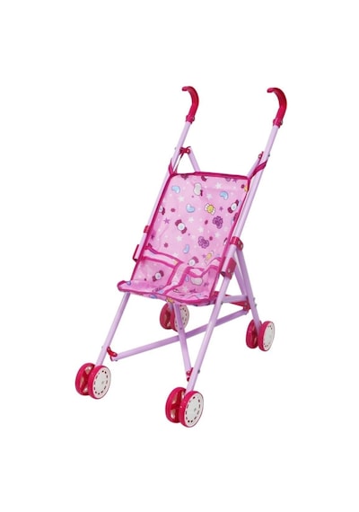 Can İthalat Poşetli Metal Oyuncak Bebek Arabası Pembe
