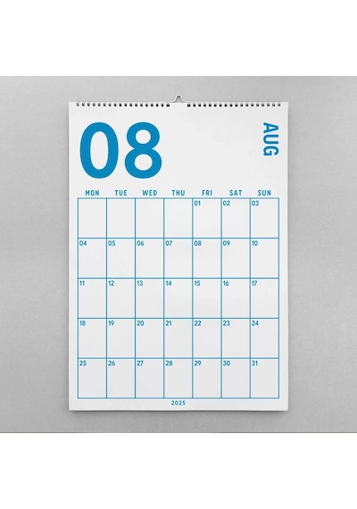 2027 Aylık Planlayıcı Duvar Takvimi, 33x48 Cm & A4 Spiralli Takvim, Organizer Takvim, Gökkuşağı Renk