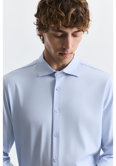 Antioch Comfort Slim Fit Gömlek Bebe Mavi