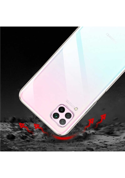 Huawei P40 Lite Kılıf Lüx Şeffaf Silikon Kılıf