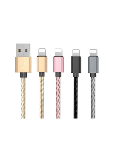 Ally Apple iPhone Uyumlu iOS 3.0A Hızlı Şarj Halat Usb Kablo 20Cm (324799018)