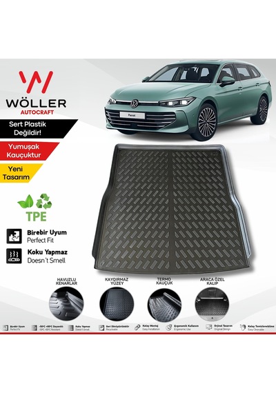 Volkswagen Passat B9 Bagaj Havuzu 2024 Sonrası Uyumlu 3d Wöller Ultraflex Esnek