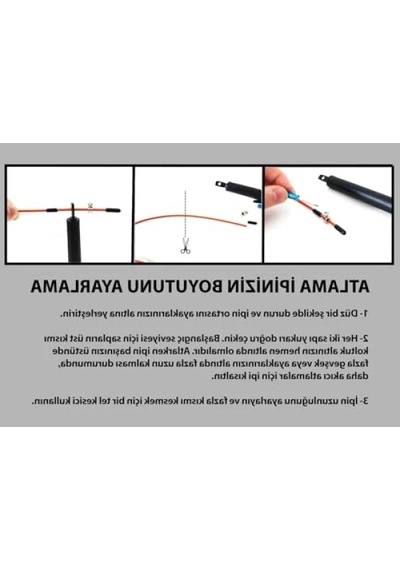 Ayarlanabilir Uzunlukta Çelik Telli Atlama İpi - Hafif Ve Dayanıklı