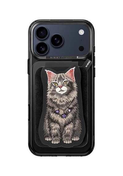 İphone 18 Pro Max Nimmy Telefon Kılıfı 3d Nakış Aksesuar Kartlıklı çok renkli