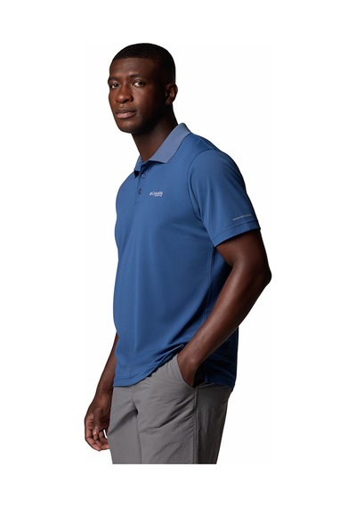Columbia Men's Pfg Freezer Polo Shirt Mavi Erkek Yakalı Tişört Fm4923 Mavi - Gri