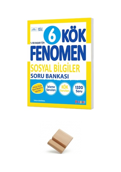 Fenomen 6. Sınıf Maarif Kök Sosyal Bilgiler Soru Bankası + Telefon Standı