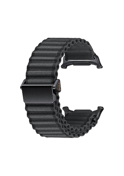 Galaxy Uyumlu Watch Ultra 47mm Mkst Krd-120 Naylon Kumaş Hasır Örgülü Kordon-turuncu