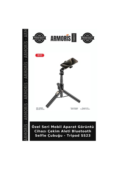 Özel Seri Mobil Aparat Görüntü Cihazı Çekim Aleti Bluetooth Selfie Çubuğu - Tripod Ss23