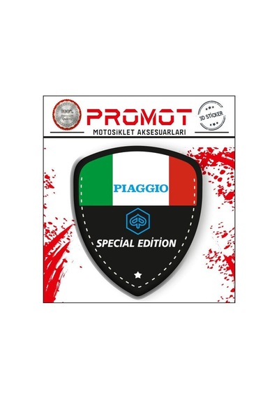 Pıaggıo Damla Logo Sticker 14 Diğer