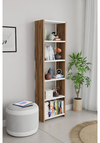 Alpaevmobilya Ahşap 5 Raflı 150 Cm Çok Amaçlı Açık Kitaplık Dekoratif Salon Rafı Düzenleyici Ve Organizer Atlantik Çam - Beyaz Alpaevmobilya Ahşap 5 Raflı 150 Cm Çok Amaçlı Açık Kitaplık Dekoratif Salon Rafı Düzenleyici Ve Organizer Atlantik Çam - Beyaz