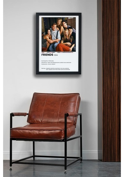 Friends Dizi-film Siyah Çerçeveli Tablo Poster